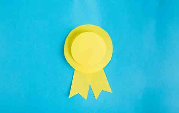 An awards rosette.  Tony was the voiceover as "VOG" Voice Of God for a TalkTalk conference and awards.